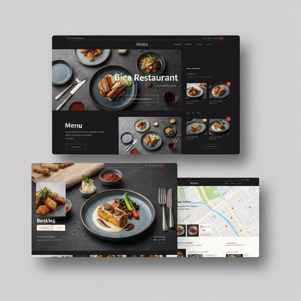 Custom Restaurant Website Example